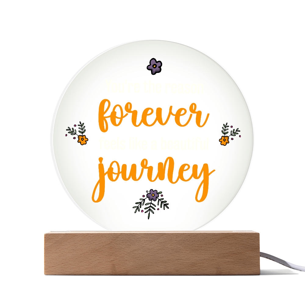 Acrylic Circle Plaque Keepsake Gift
