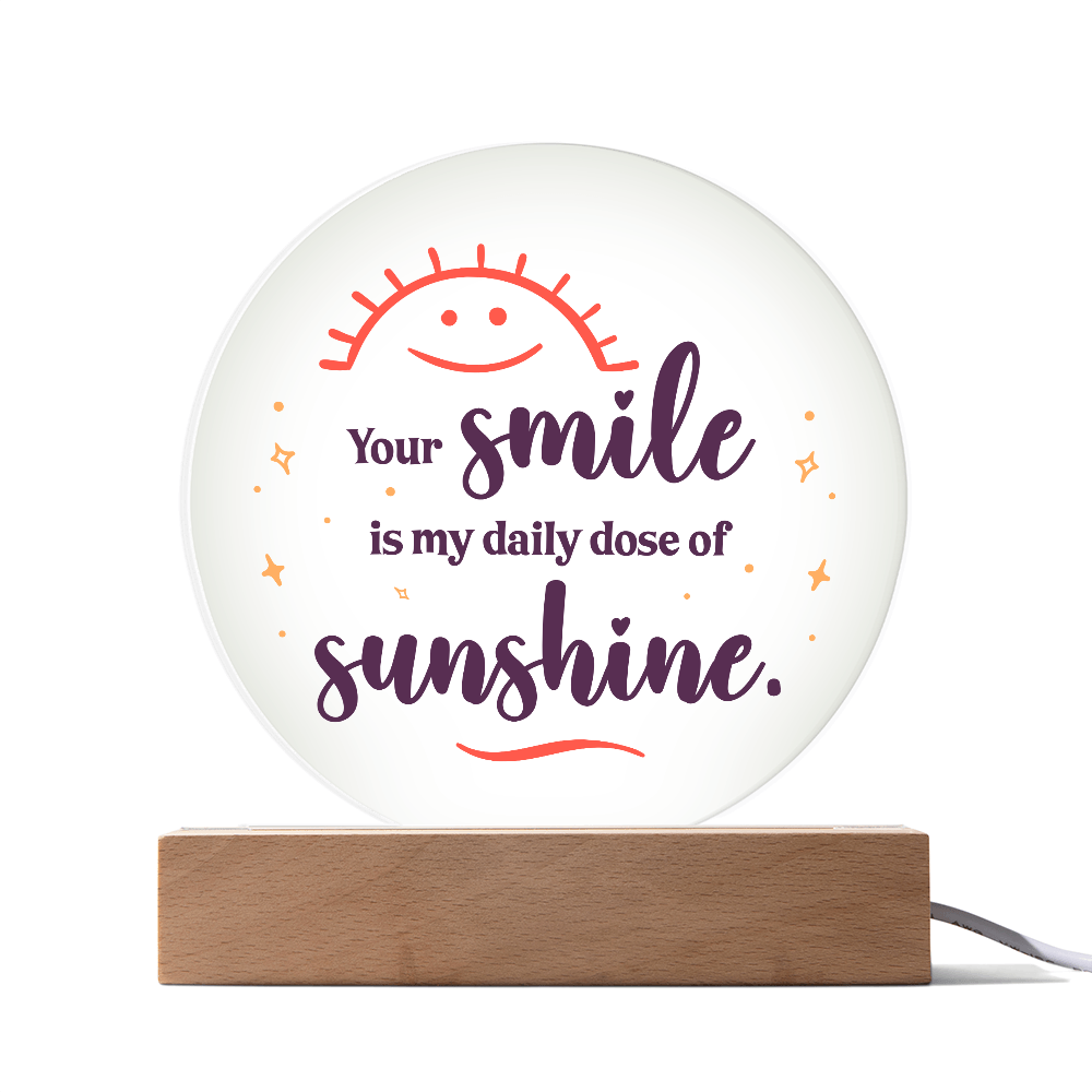 Acrylic Circle Plaque Keepsake Gift