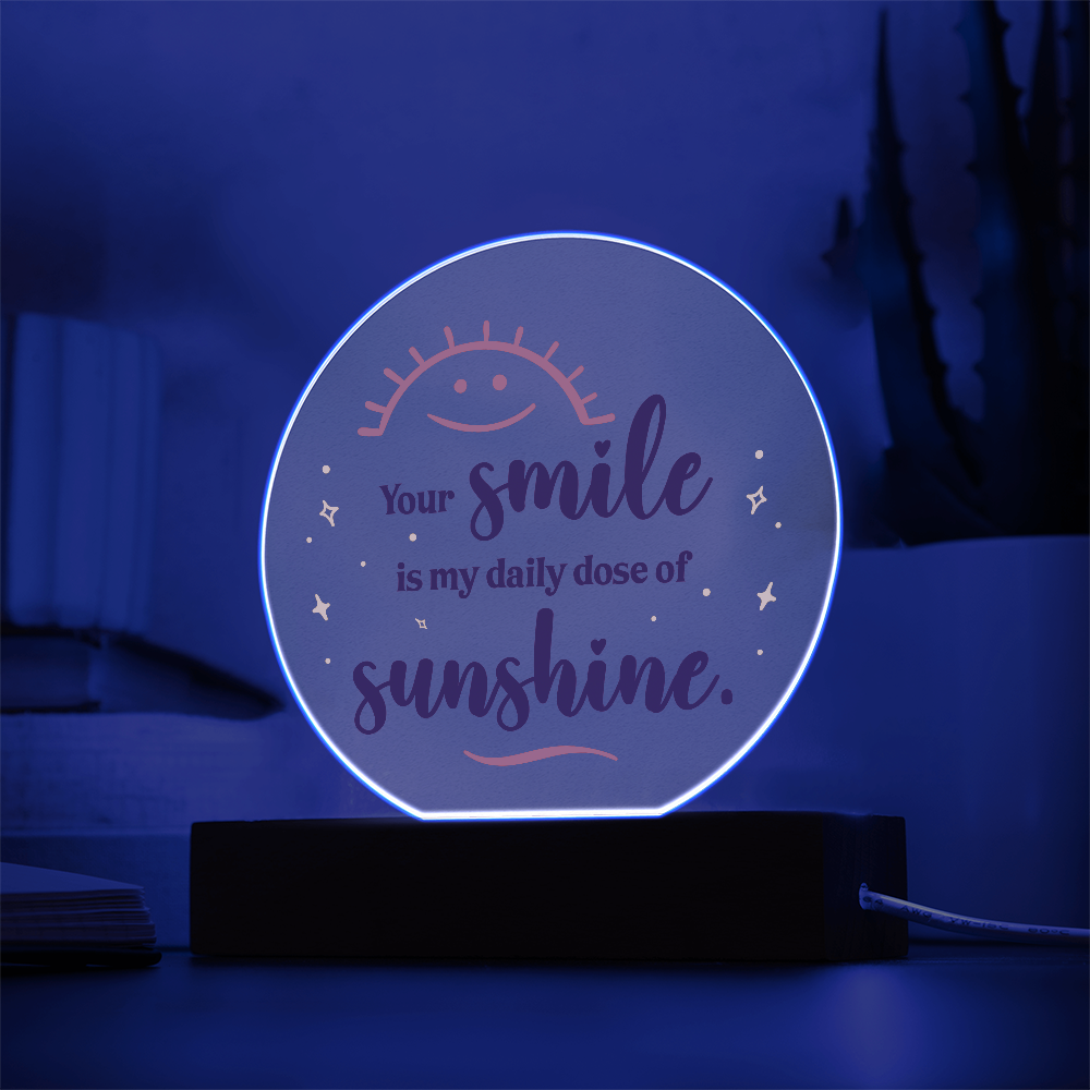 Acrylic Circle Plaque Keepsake Gift