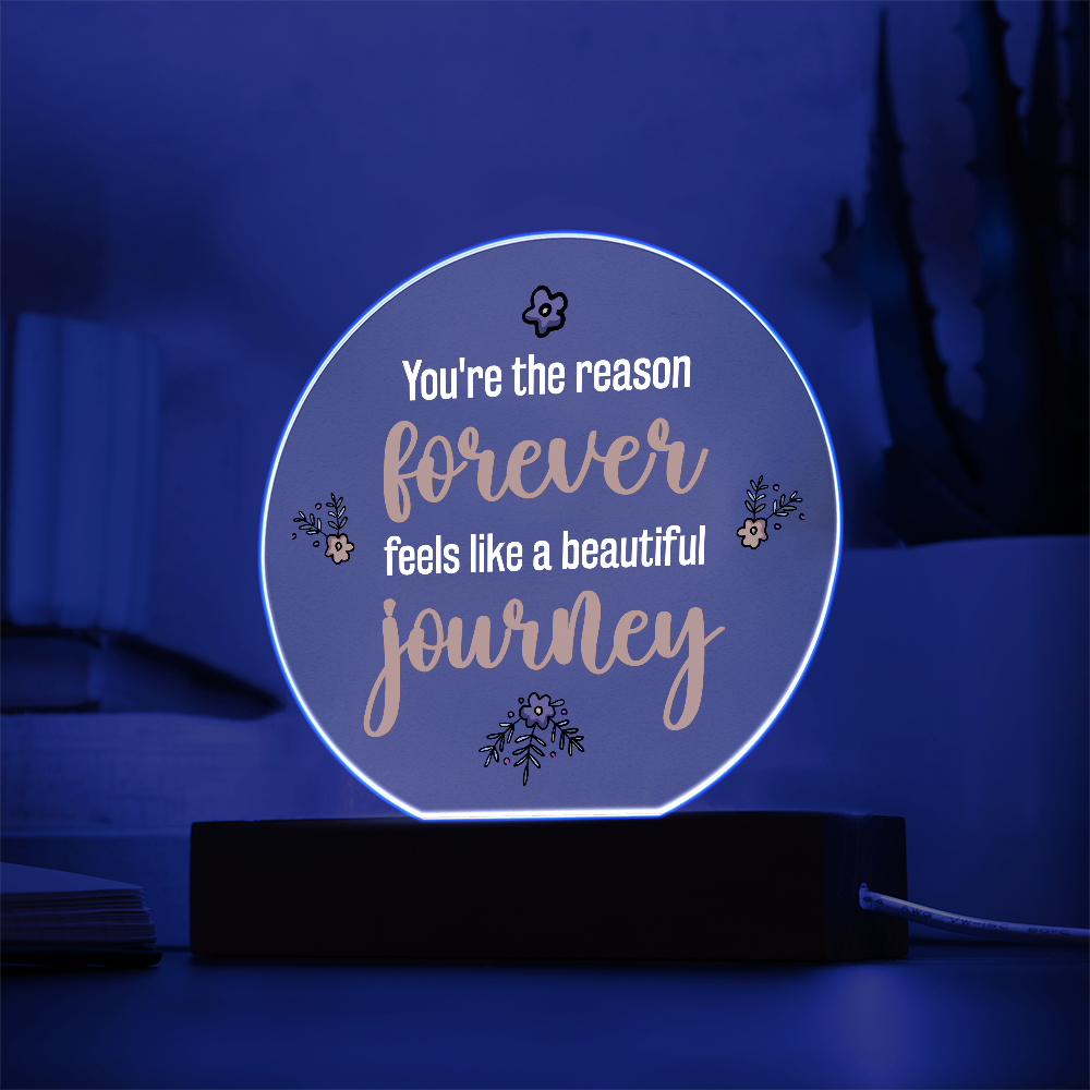 Acrylic Circle Plaque Keepsake Gift