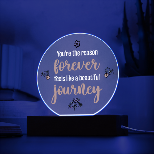 Acrylic Circle Plaque Keepsake Gift