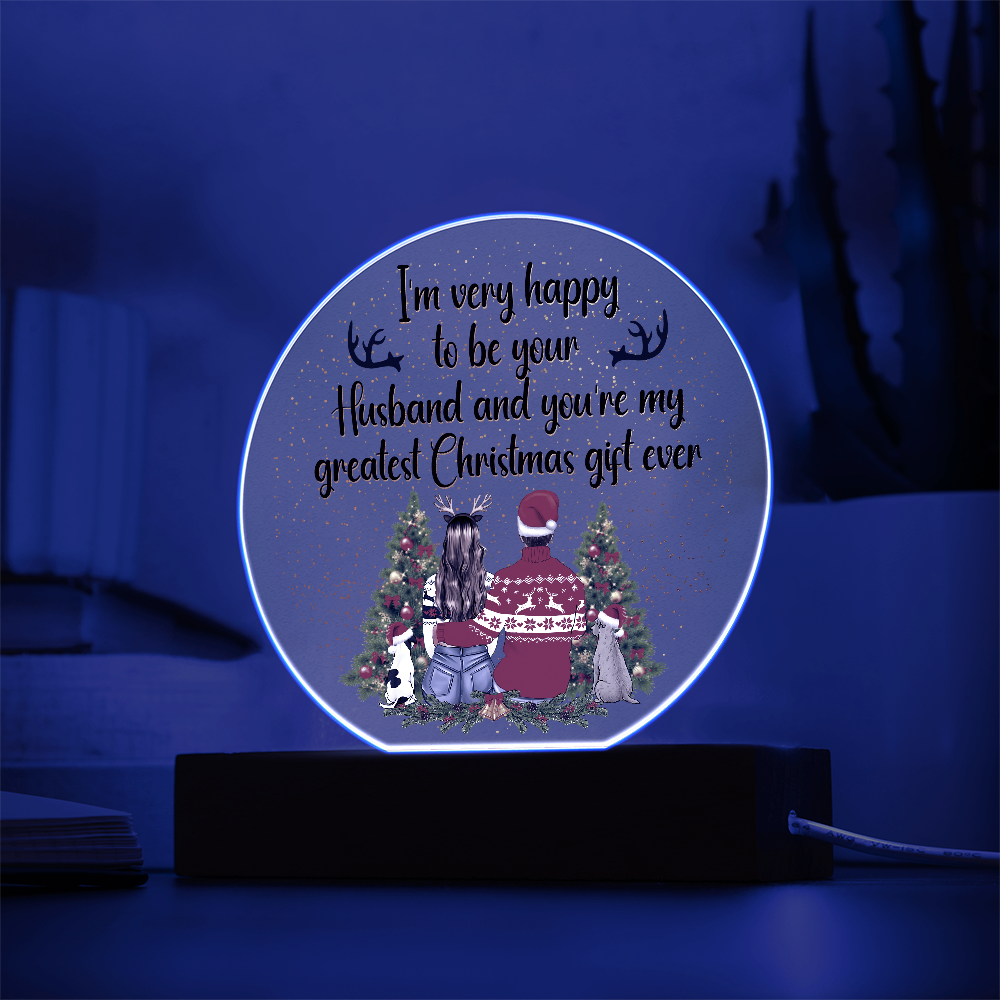 Acrylic Circle Plaque Keepsake Gift