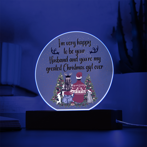 Acrylic Circle Plaque Keepsake Gift