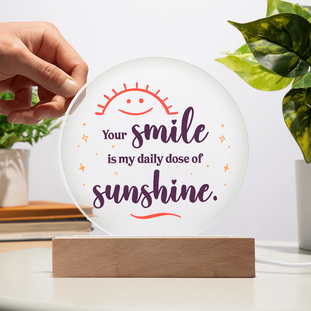 Acrylic Circle Plaque Keepsake Gift