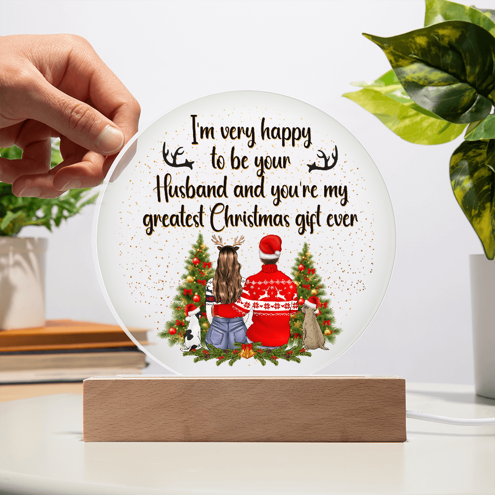 Acrylic Circle Plaque Keepsake Gift