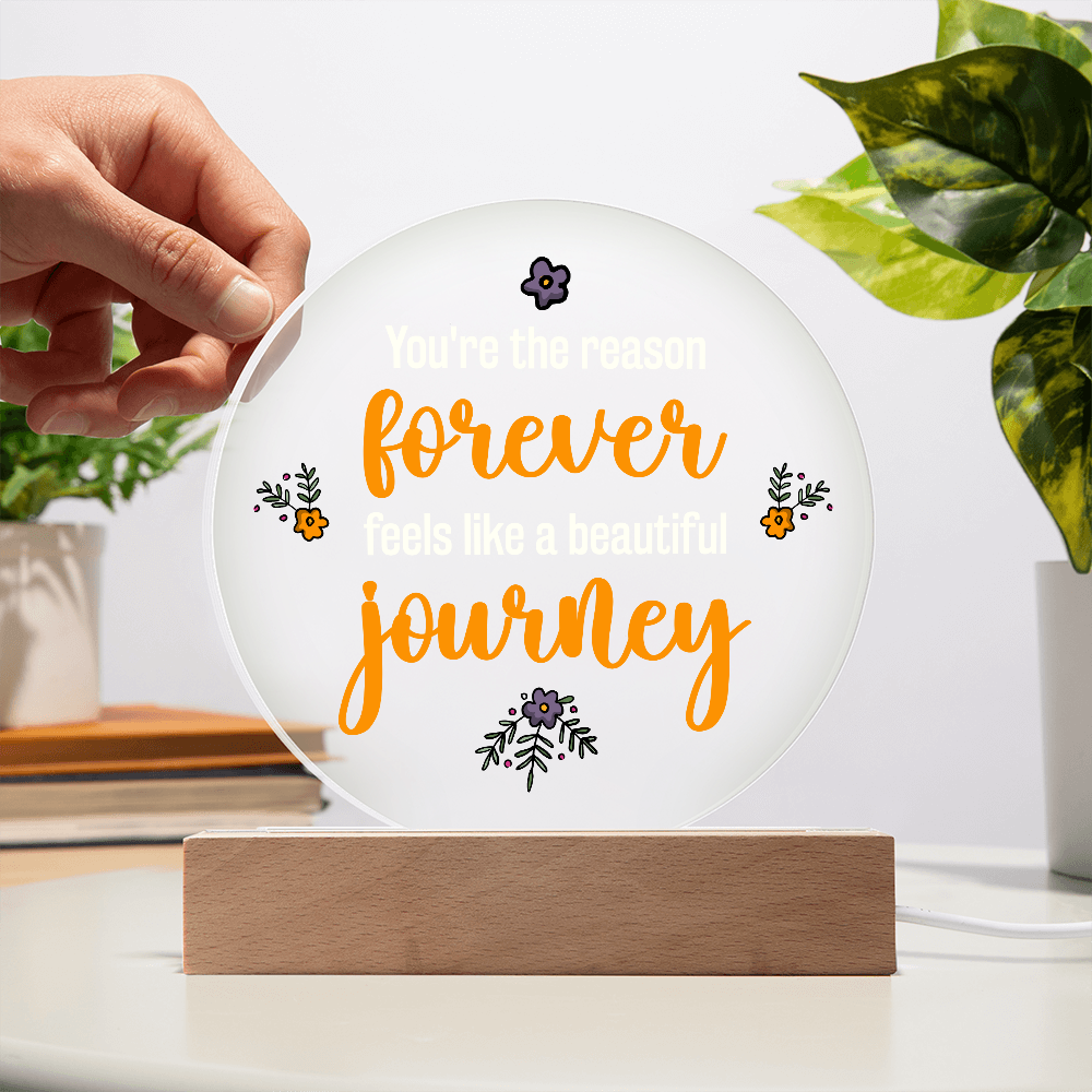 Acrylic Circle Plaque Keepsake Gift