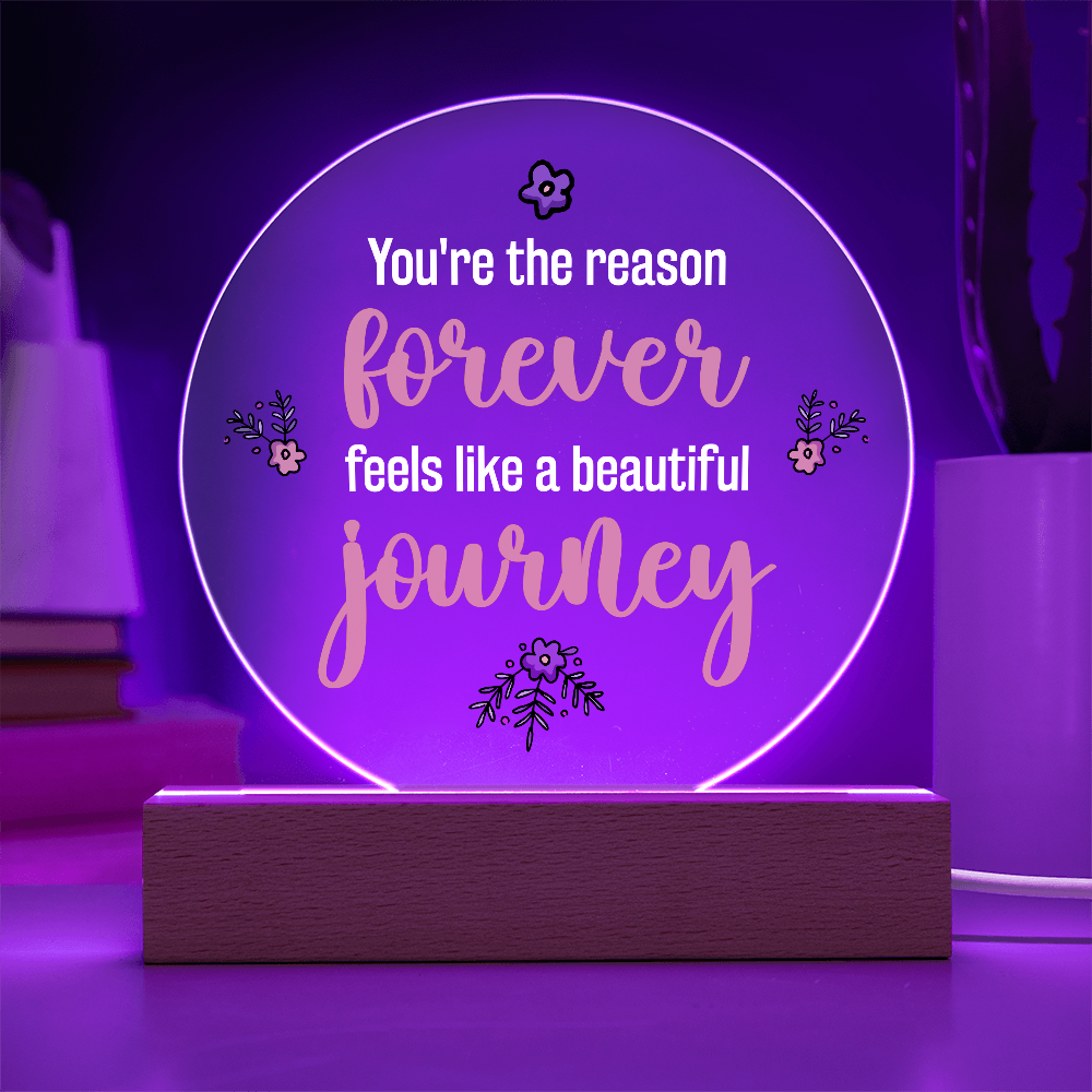 Acrylic Circle Plaque Keepsake Gift