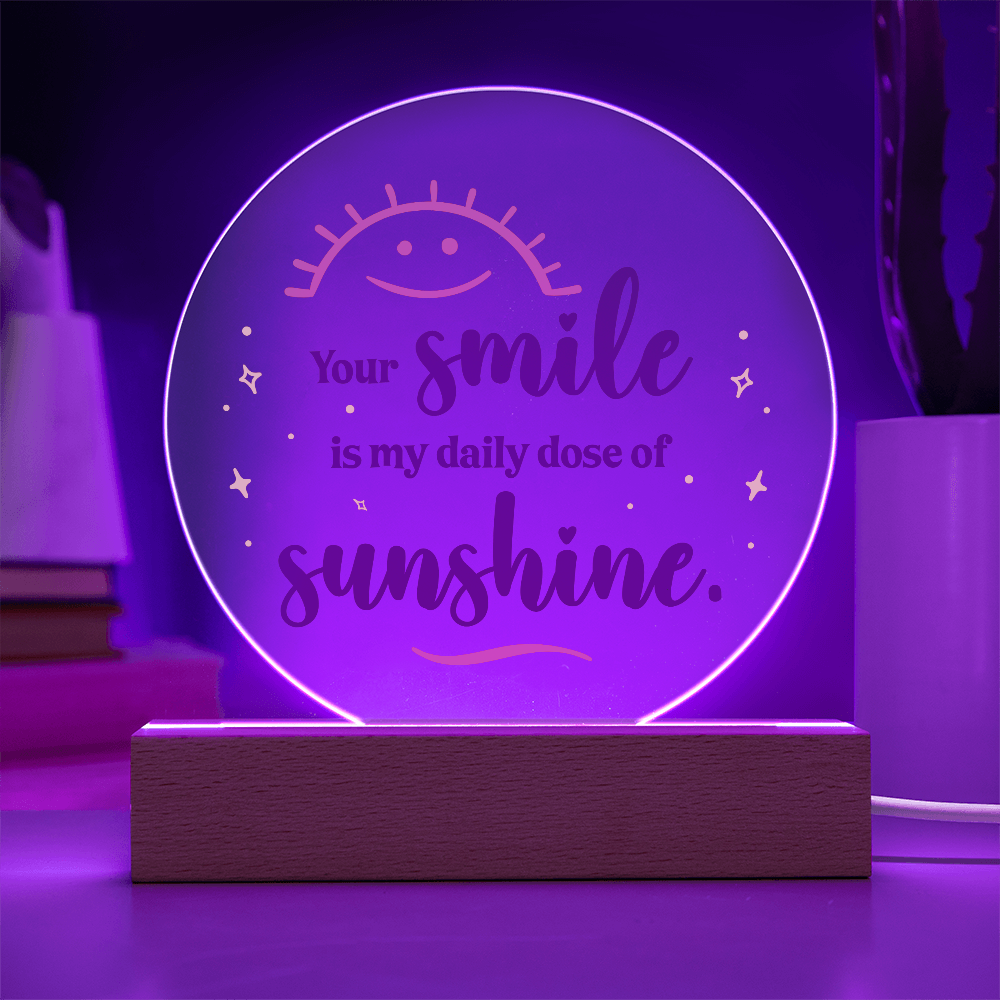 Acrylic Circle Plaque Keepsake Gift