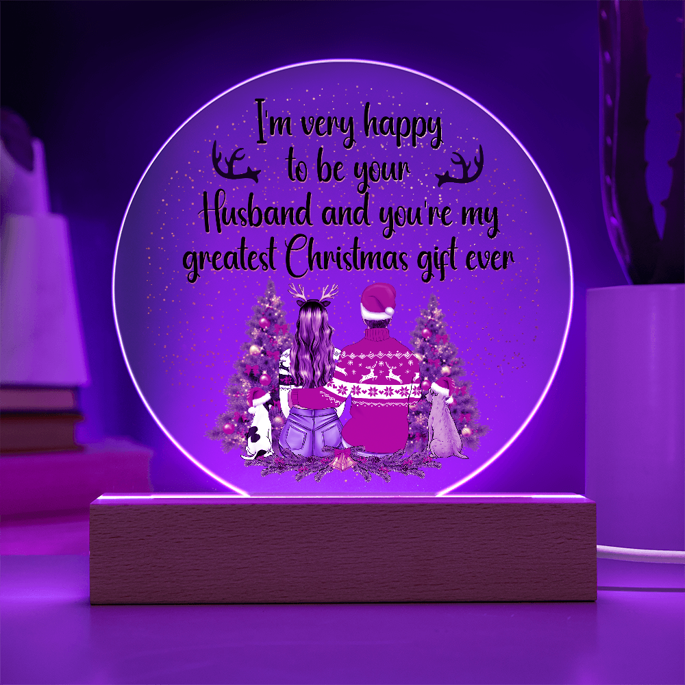 Acrylic Circle Plaque Keepsake Gift