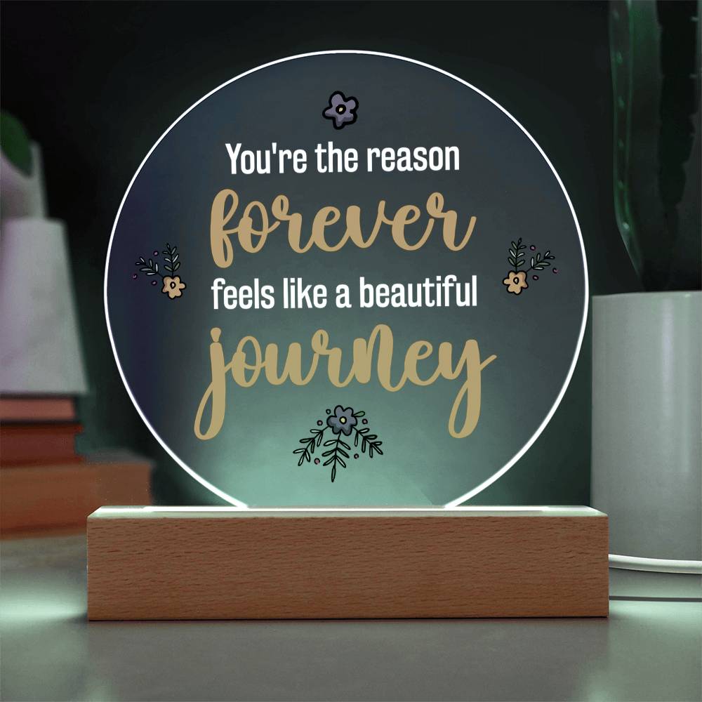 Acrylic Circle Plaque Keepsake Gift