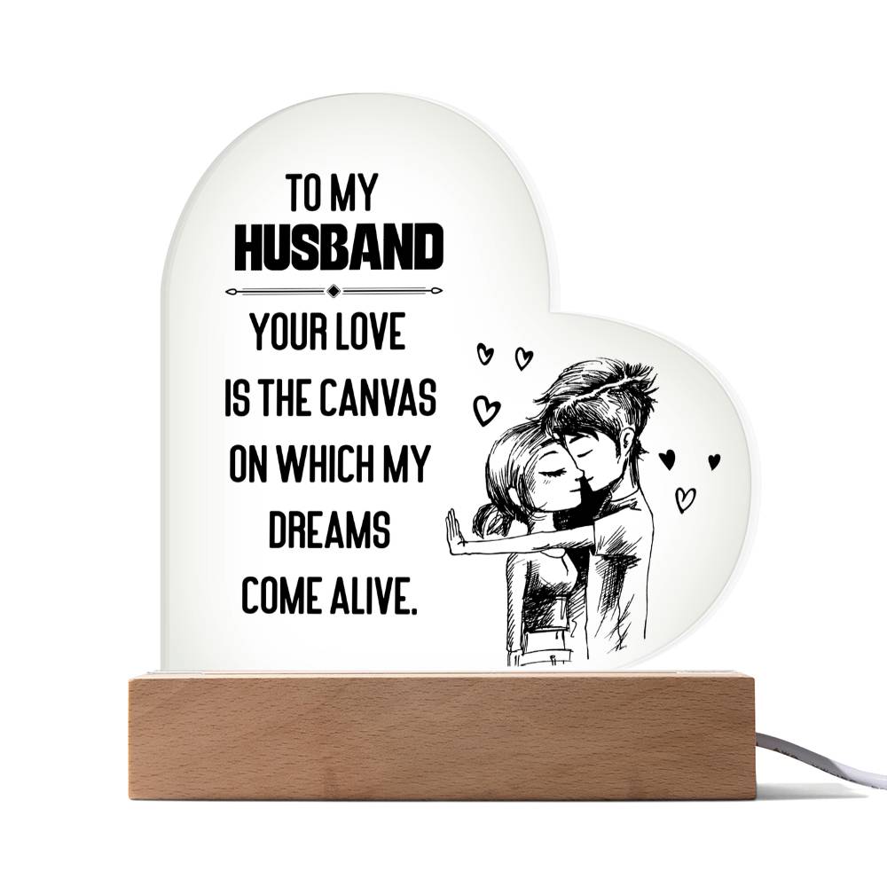 Acrylic Heart Plaque