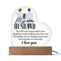 Acrylic Heart Plaque