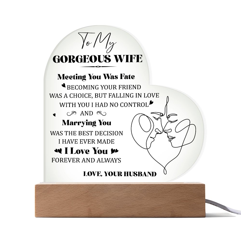 Acrylic Heart Plaque