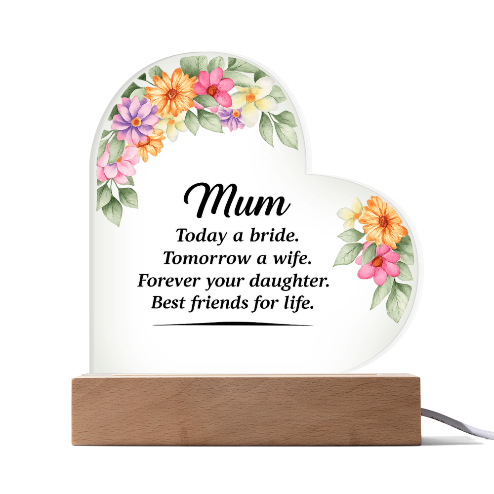 Acrylic Heart Plaque