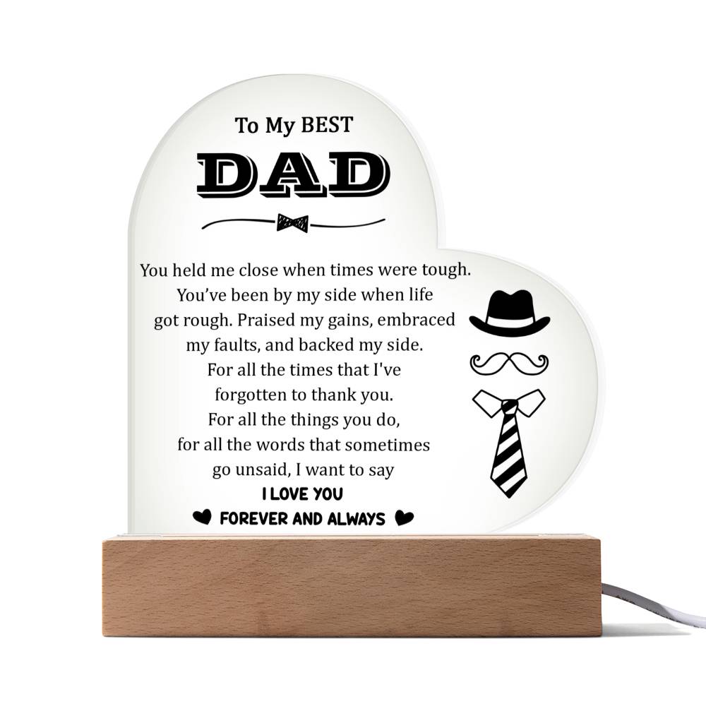 Acrylic Heart Plaque