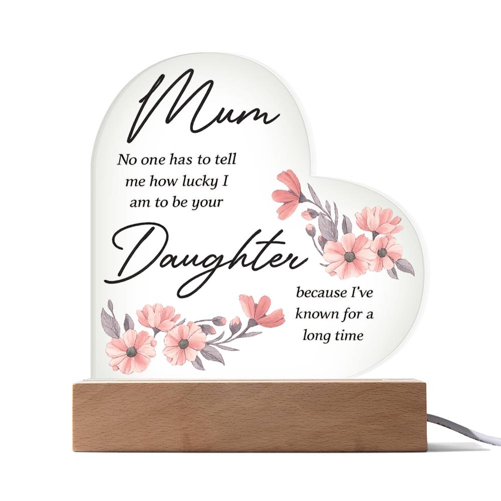 Acrylic Heart Plaque