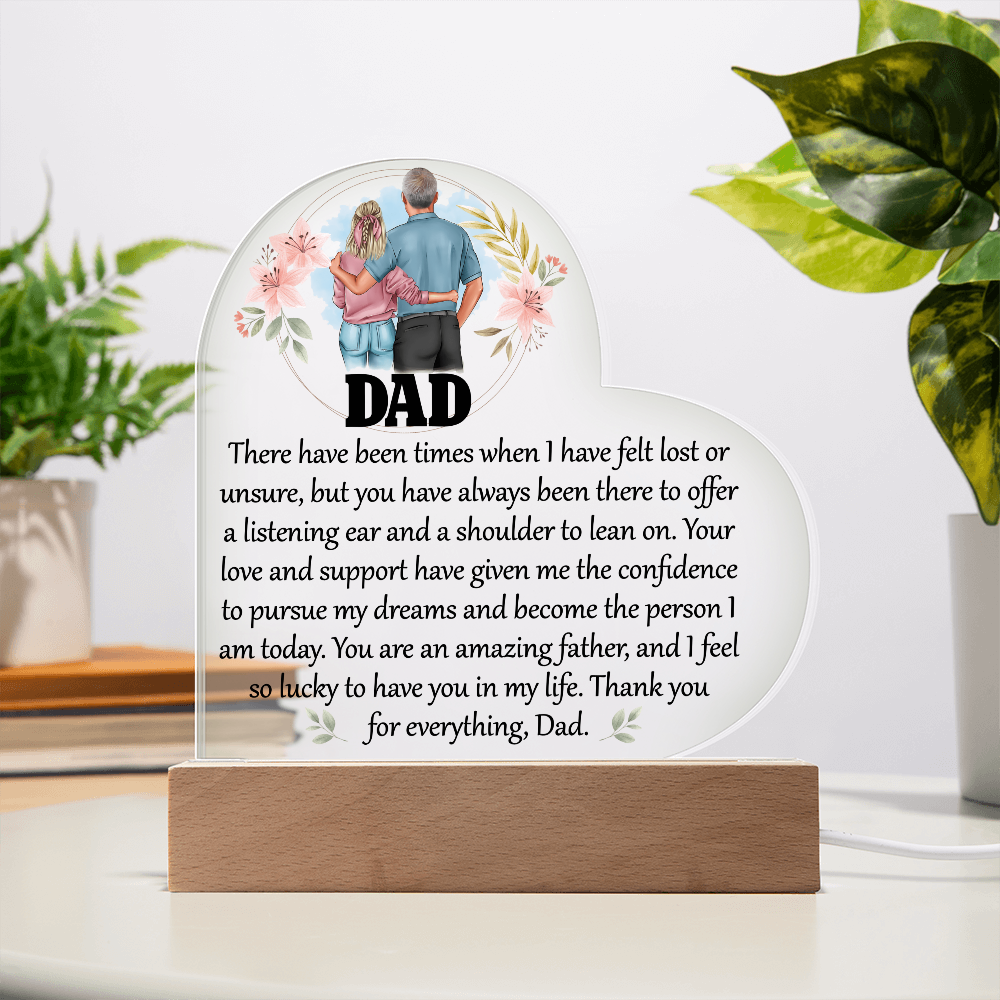 Acrylic Heart Plaque