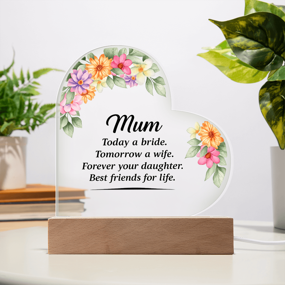 Acrylic Heart Plaque