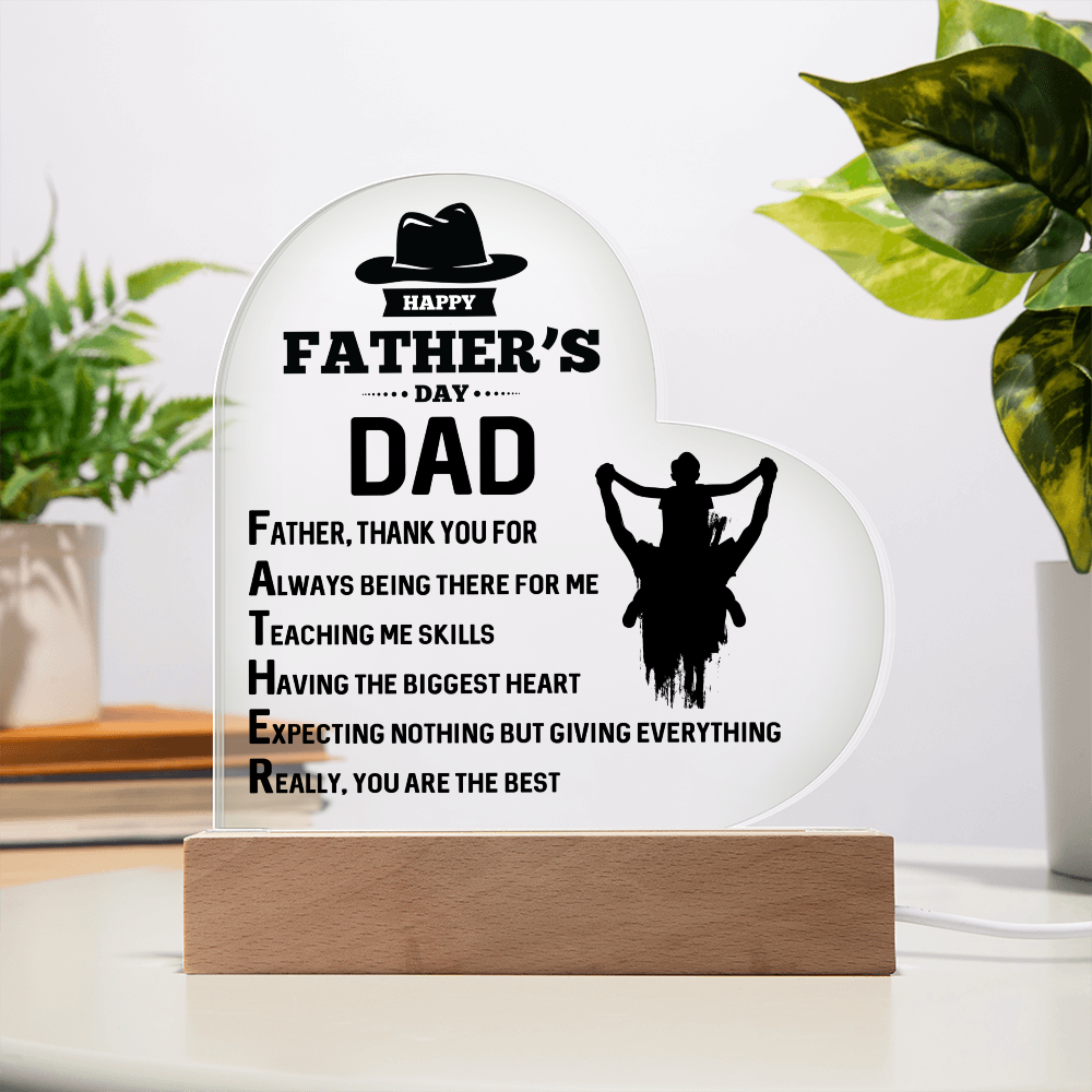 Acrylic Heart Plaque