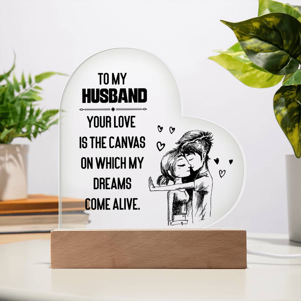 Acrylic Heart Plaque