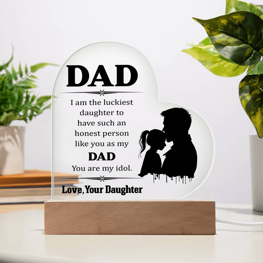 Acrylic Heart Plaque