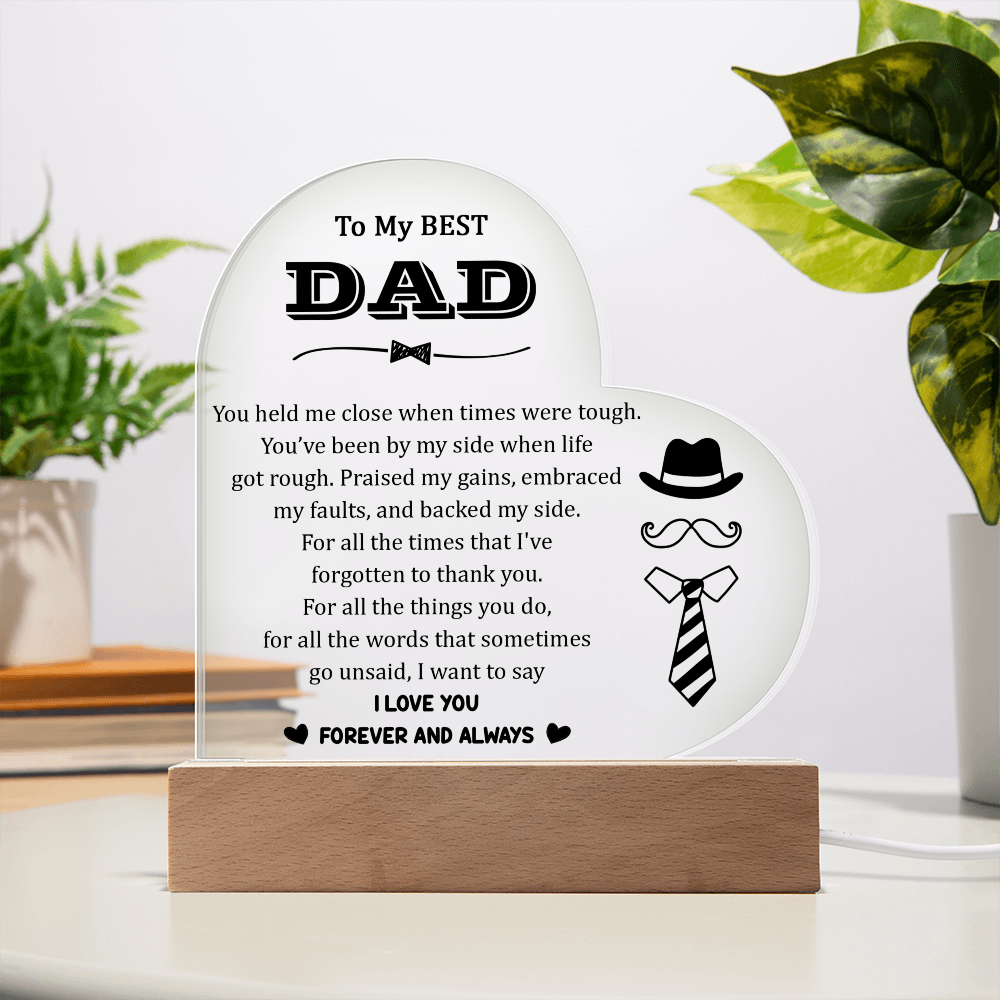 Acrylic Heart Plaque