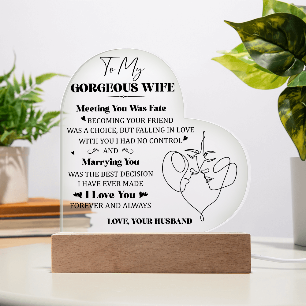 Acrylic Heart Plaque
