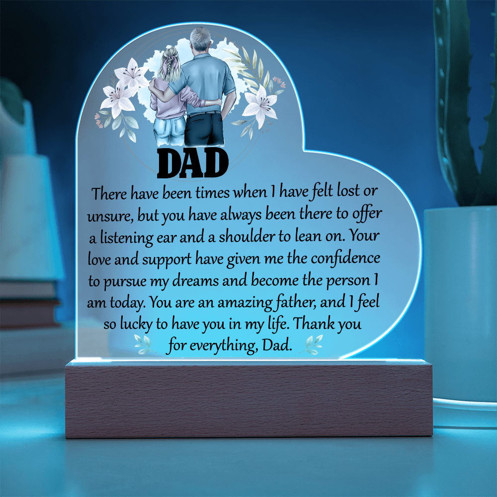 Acrylic Heart Plaque