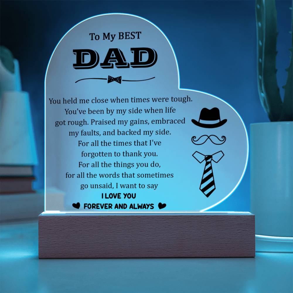 Acrylic Heart Plaque