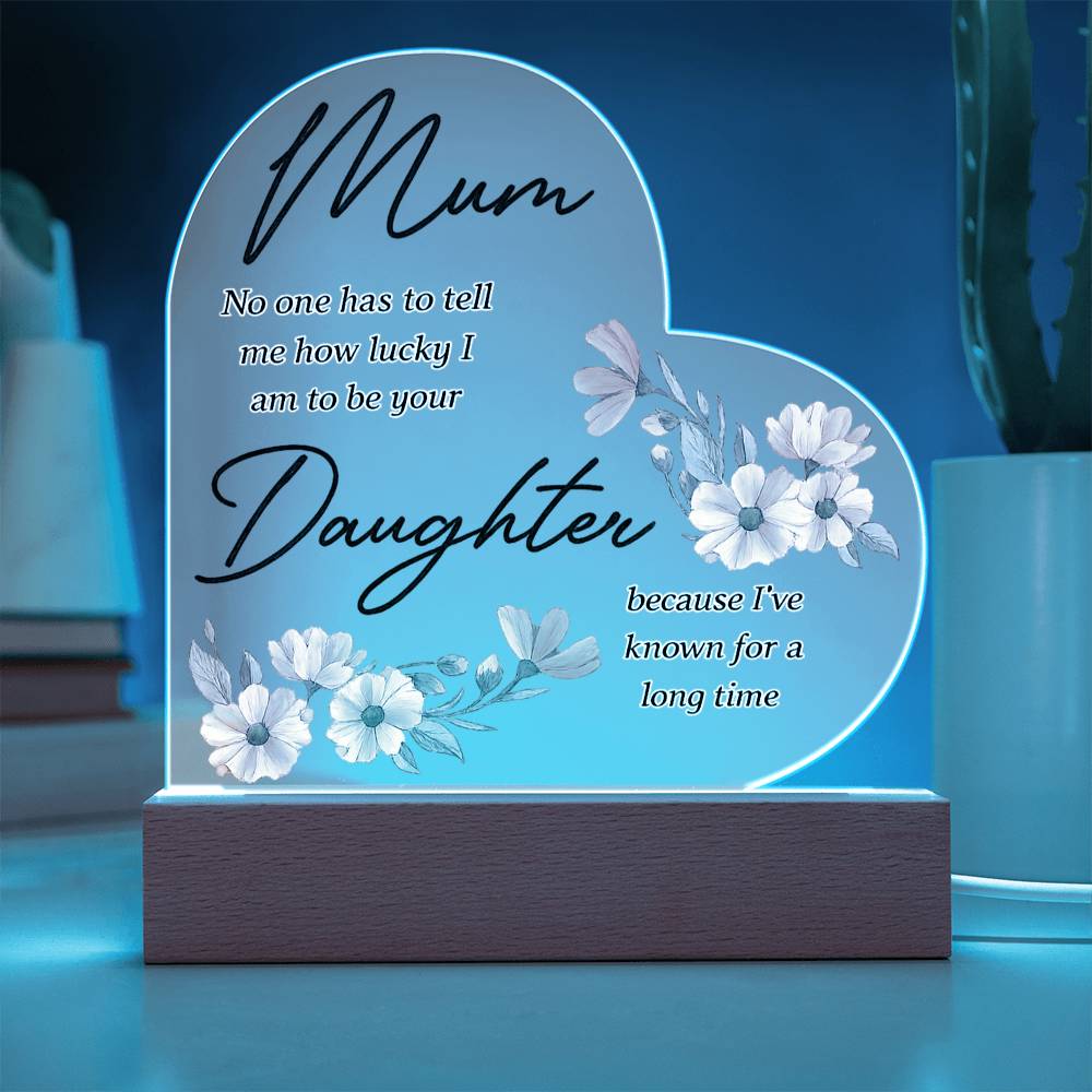 Acrylic Heart Plaque