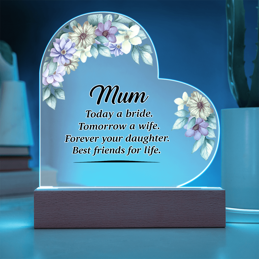 Acrylic Heart Plaque