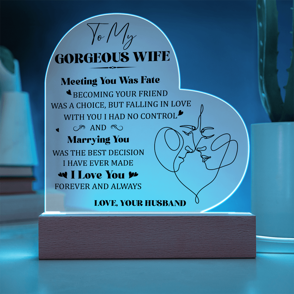Acrylic Heart Plaque