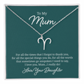 To My Mum Zodiac Symbol Necklace