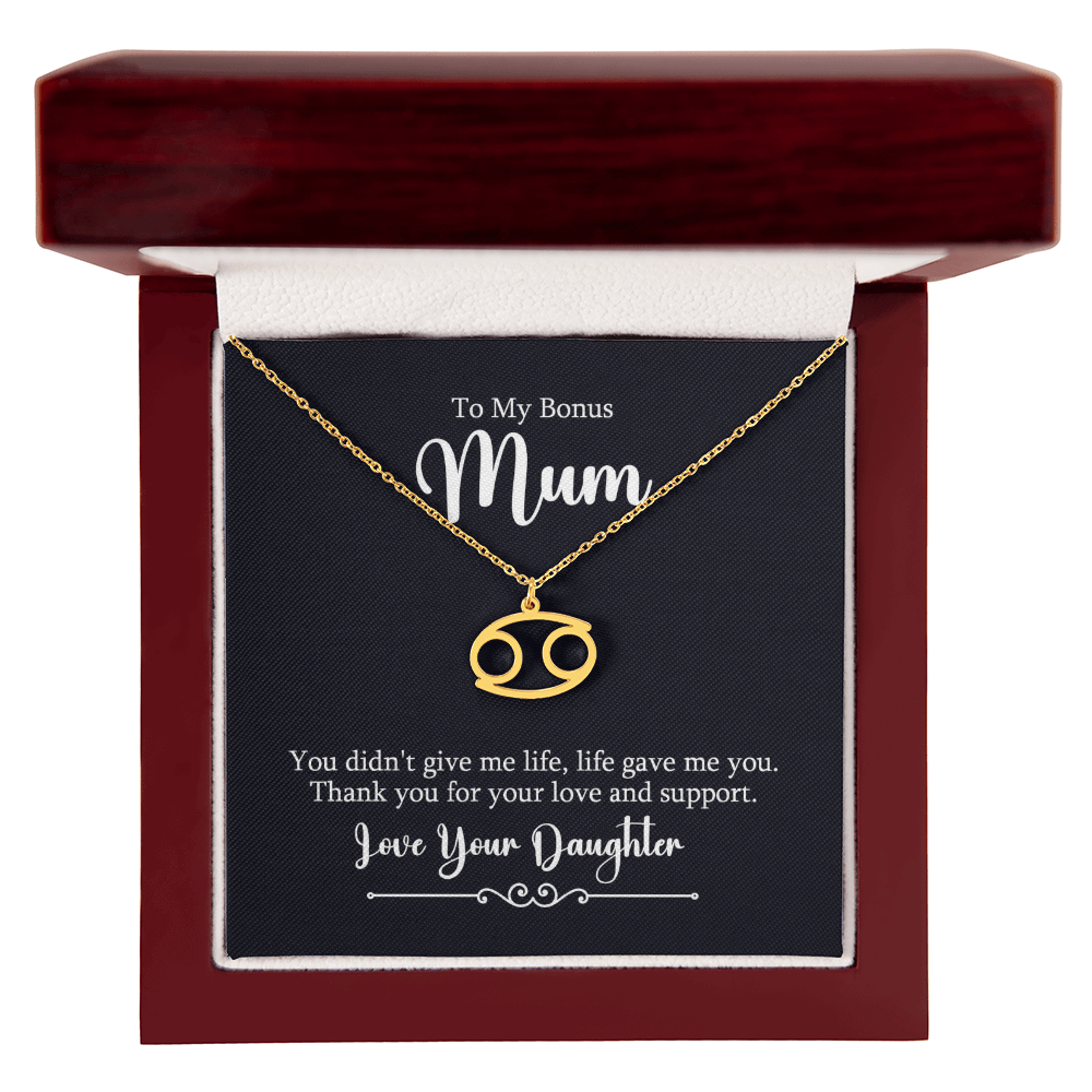 To My Bonus Mum Zodiac Symbol Necklace