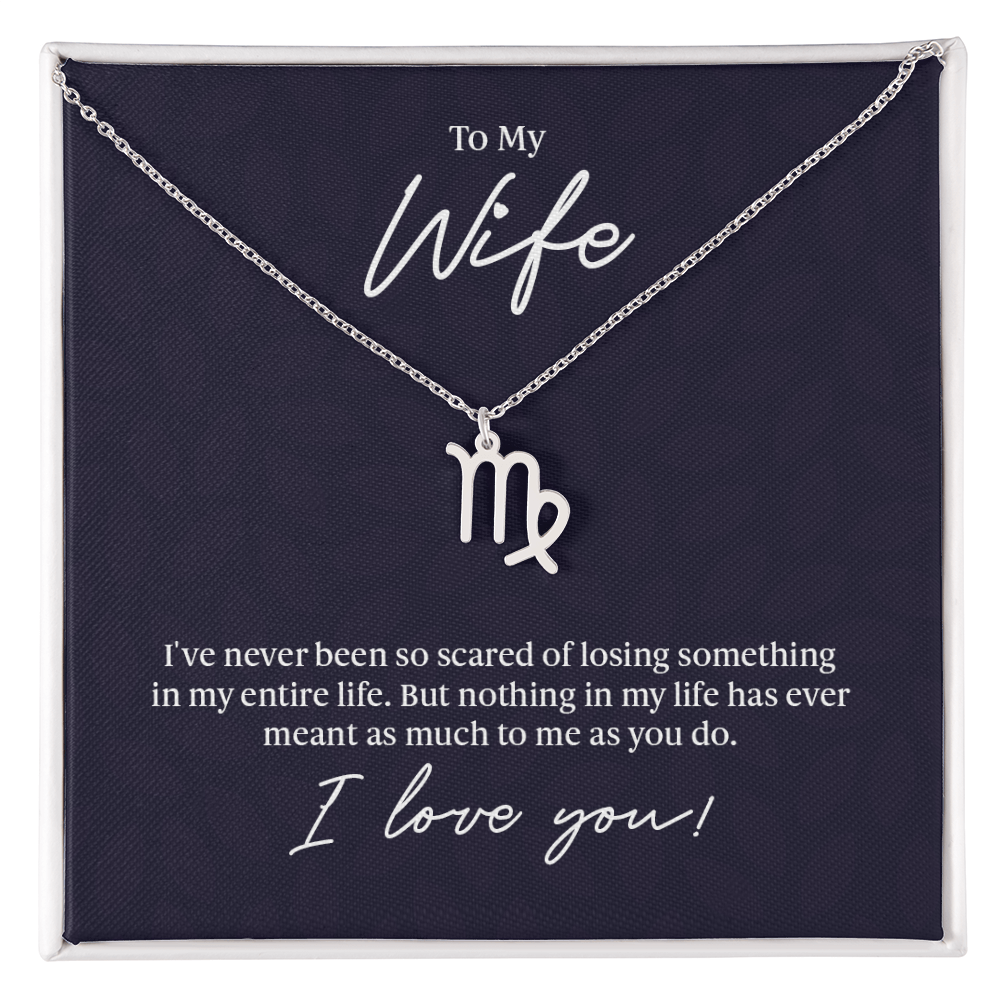 To My Wife Zodiac Symbol Necklace
