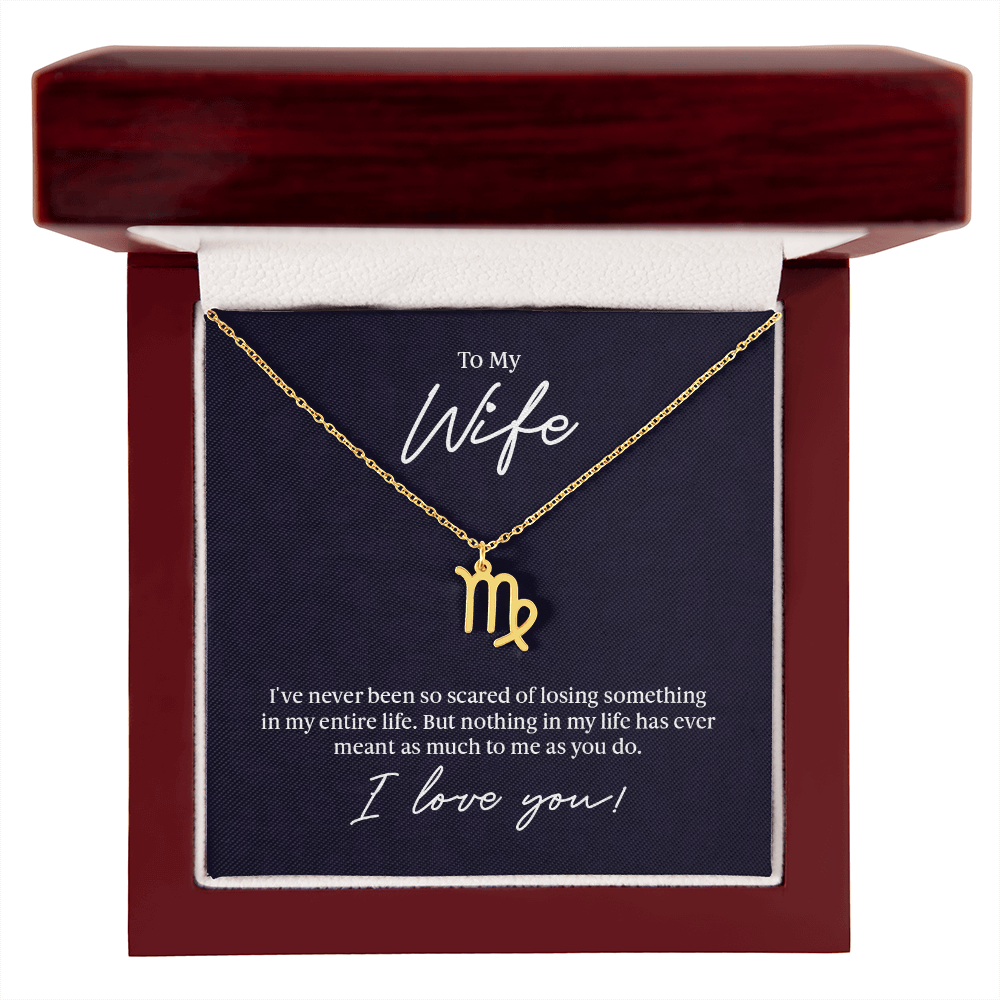 To My Wife Zodiac Symbol Necklace