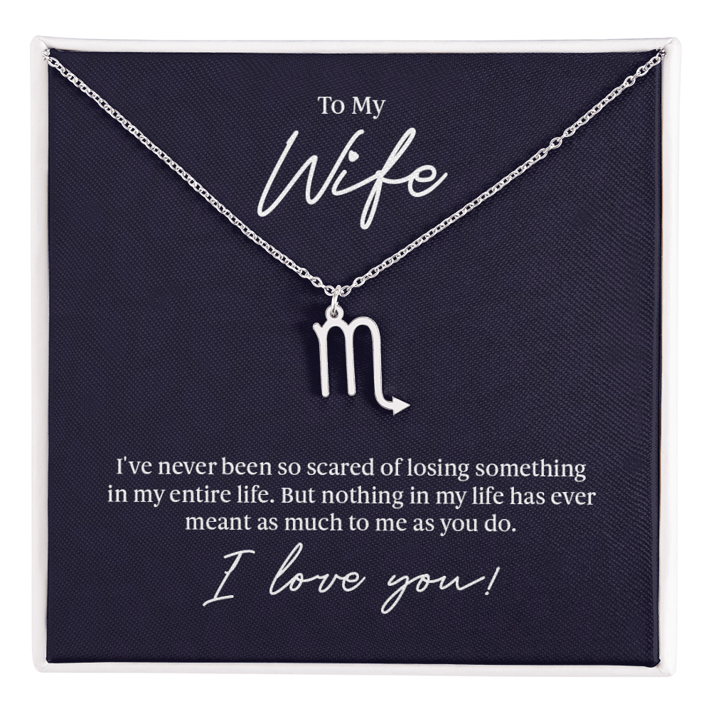 To My Wife Zodiac Symbol Necklace