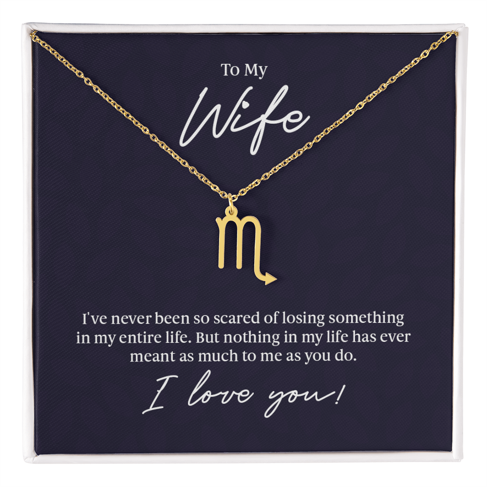 To My Wife Zodiac Symbol Necklace