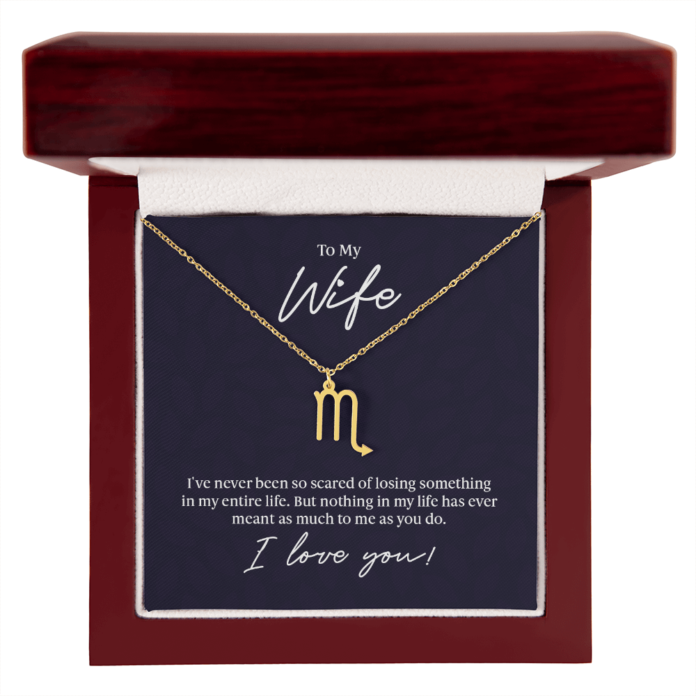 To My Wife Zodiac Symbol Necklace