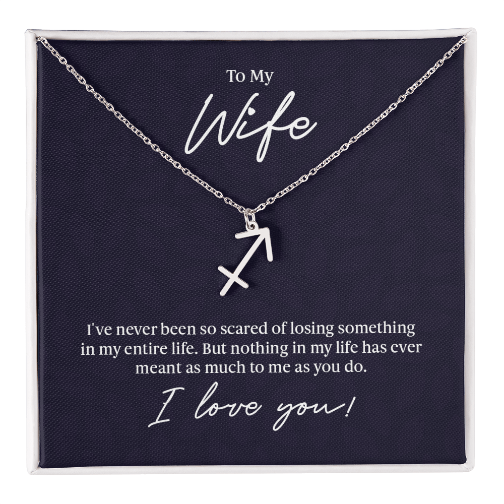 To My Wife Zodiac Symbol Necklace