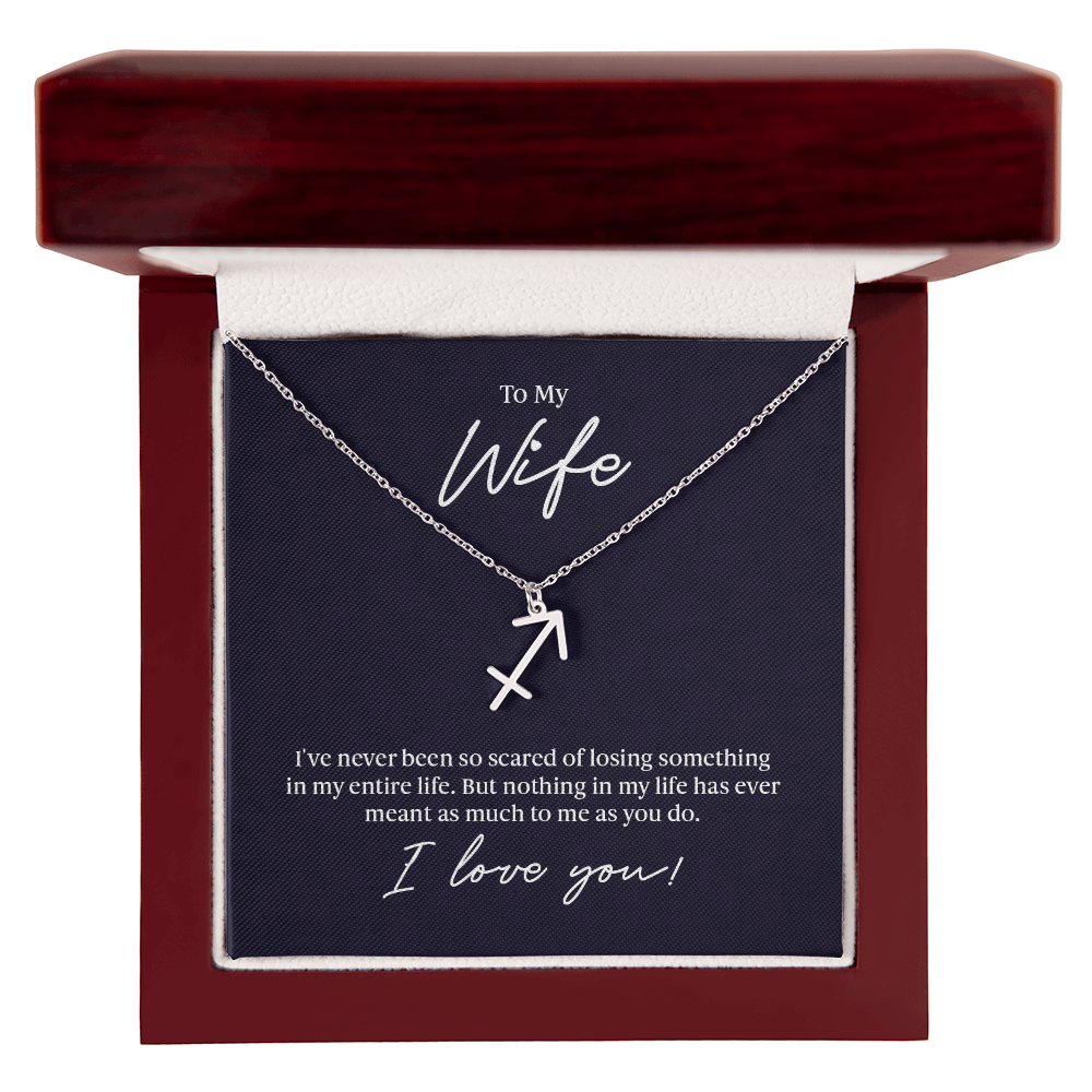 To My Wife Zodiac Symbol Necklace