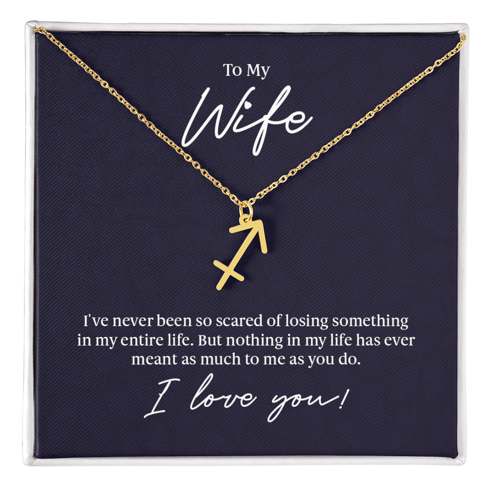 To My Wife Zodiac Symbol Necklace