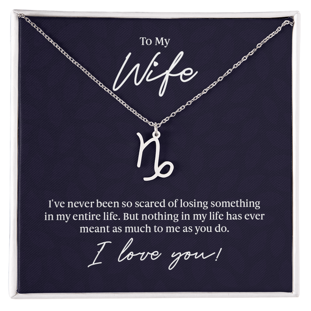 To My Wife Zodiac Symbol Necklace