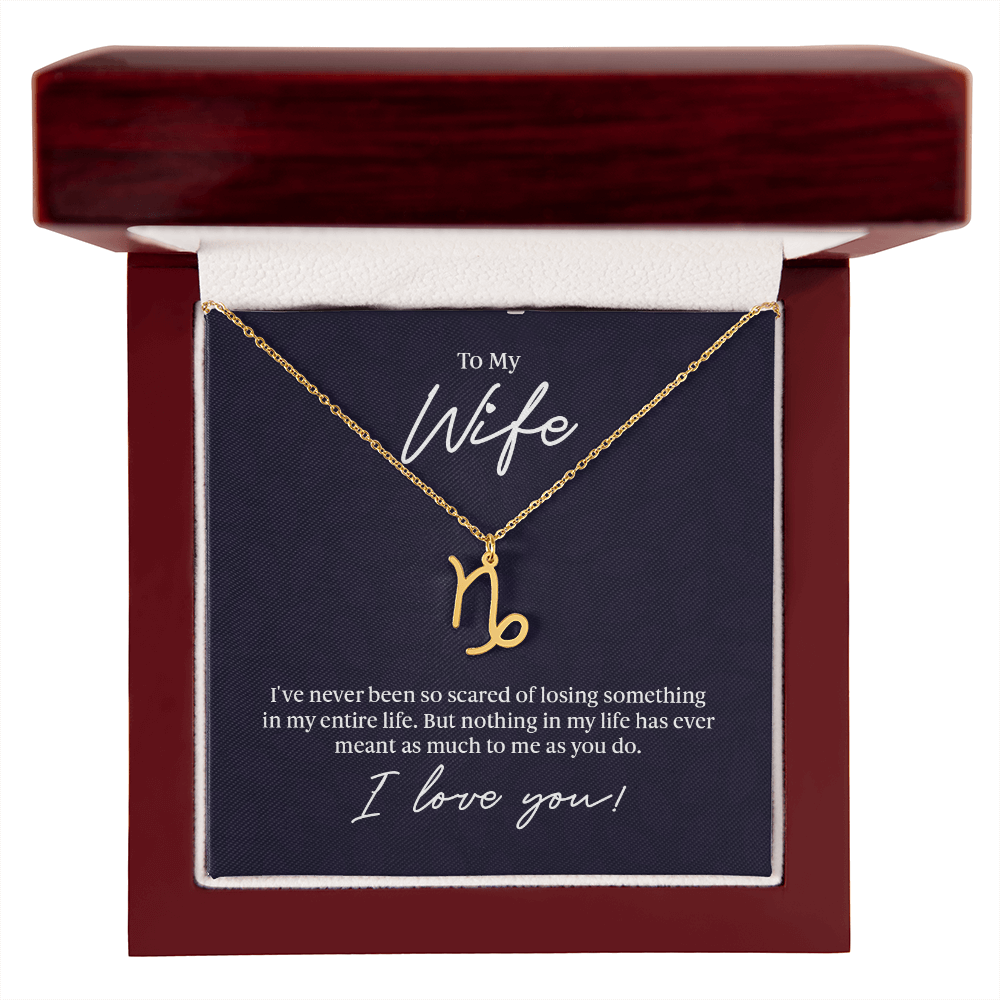 To My Wife Zodiac Symbol Necklace