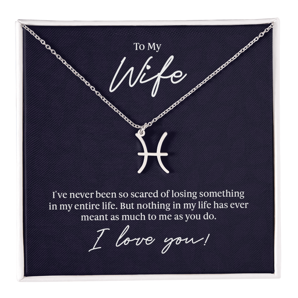 To My Wife Zodiac Symbol Necklace