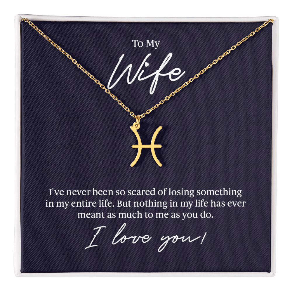 To My Wife Zodiac Symbol Necklace