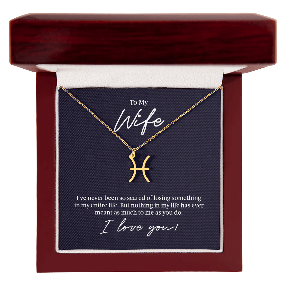 To My Wife Zodiac Symbol Necklace