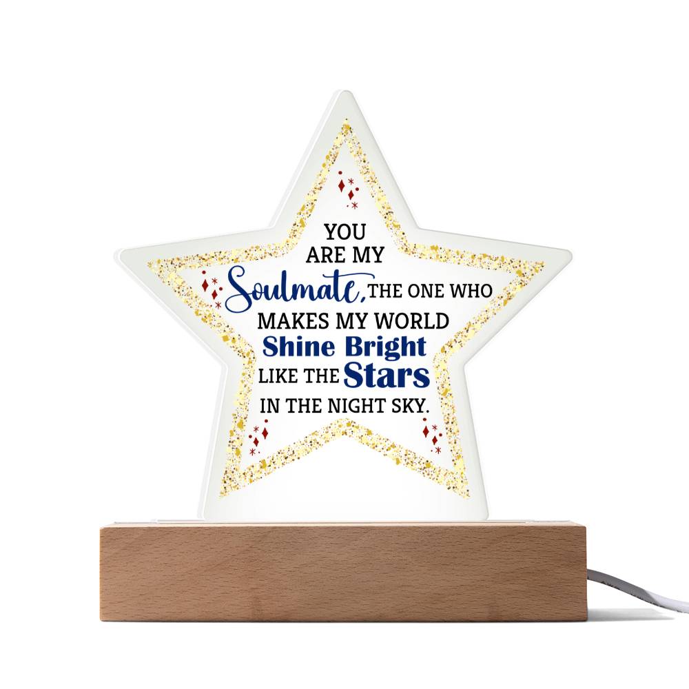 Acrylic Star Plaque Keepsake Gift