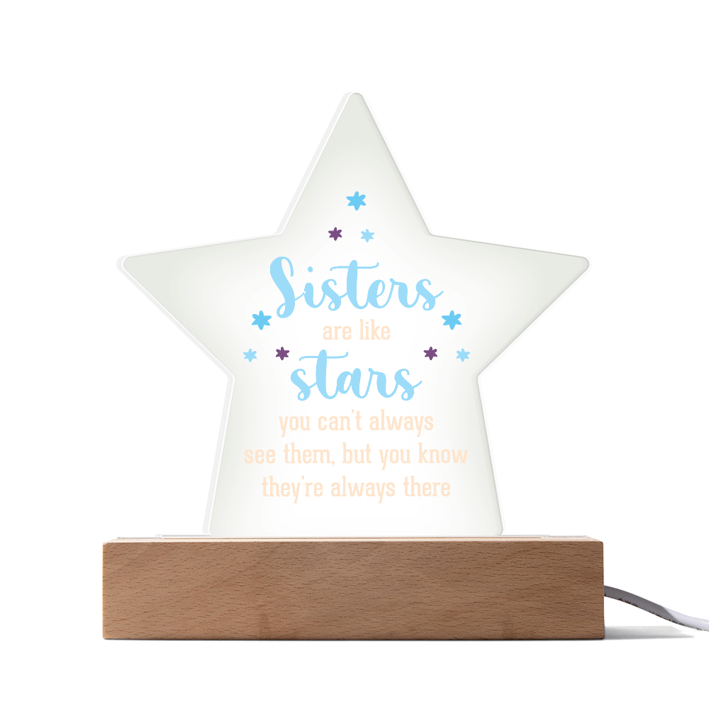 Acrylic Star Plaque Keepsake Gift