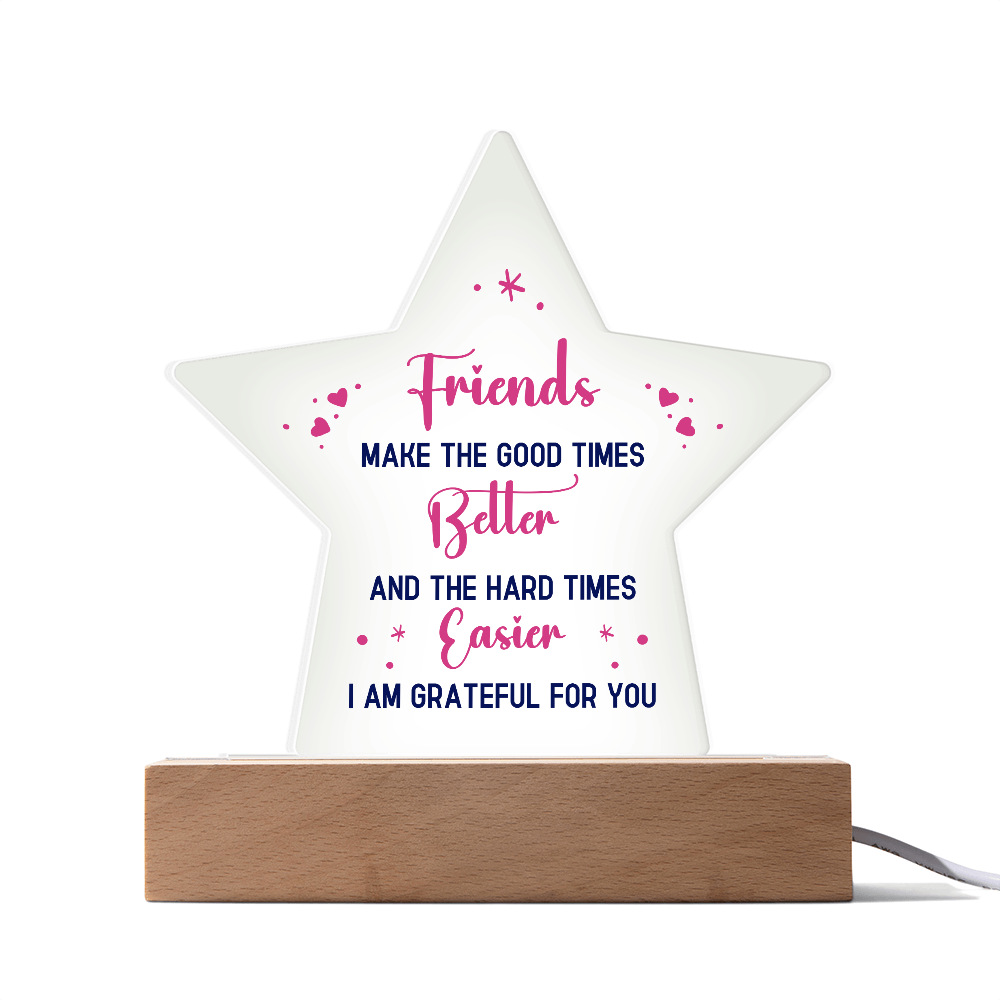 Acrylic Star Plaque Keepsake Gift